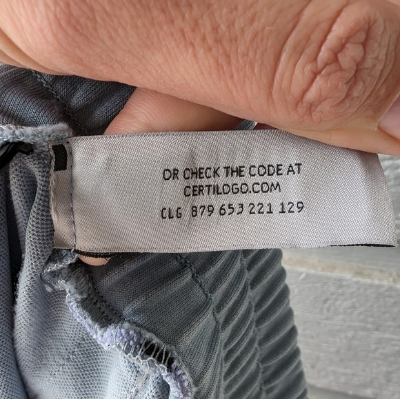 PALM ANGELS Blue Gray With Pink Palm Trees Track Pants Women's Size XL Authentic - Picture 6 of 6